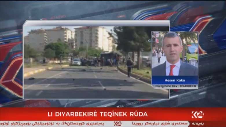 Otombêleke bombarkirî li navenda Diyarbekirê teqiya 