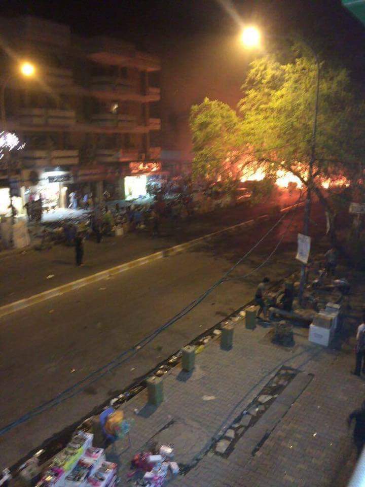 بالصور.. سقوط العشرات في تفجير عنيف بقلب بغداد