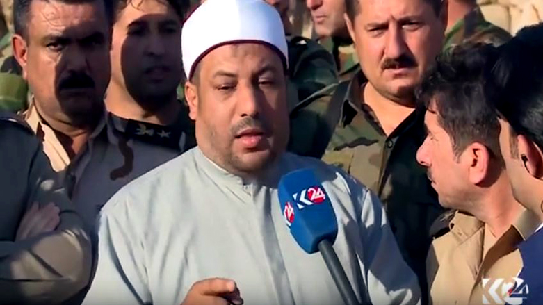 نوێنەری زانكۆی ئەزھەر لە سەنگەرەكانی پێشمەرگە: موسڵمانی راستەقینە و باوەڕدار لێرەیە