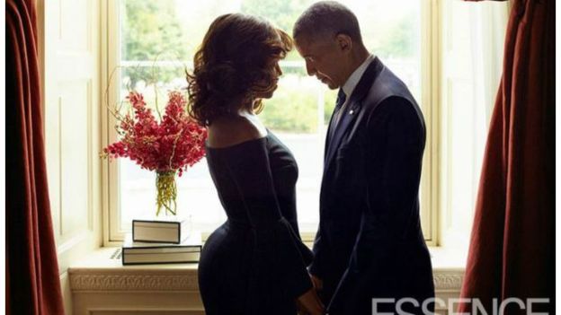 بالصور.. اوباما في لقطات رمانسية مع سيدة امريكا الاولى