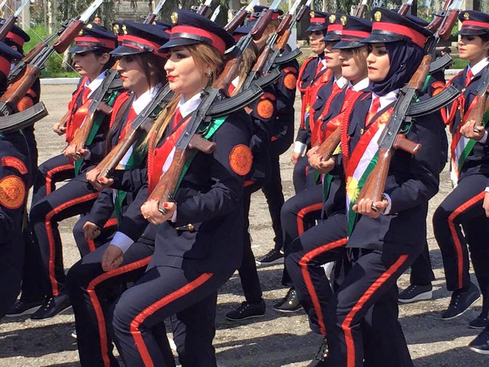 Over 200 Kurdish female officers graduate military academy