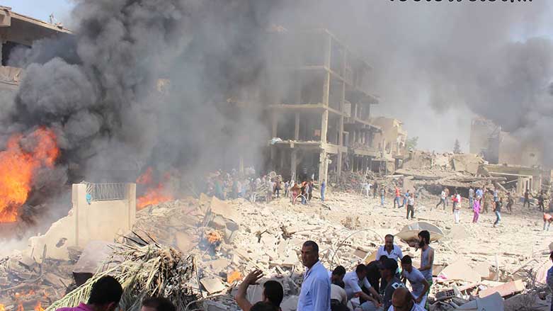 بە وێنە.. تەقینەوەكانی ئەمڕۆی قامشلۆ