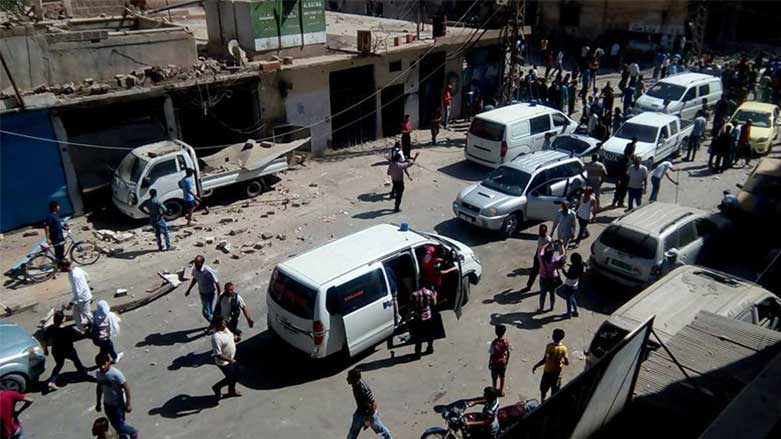 بە وێنە.. تەقینەوەكانی ئەمڕۆی قامشلۆ