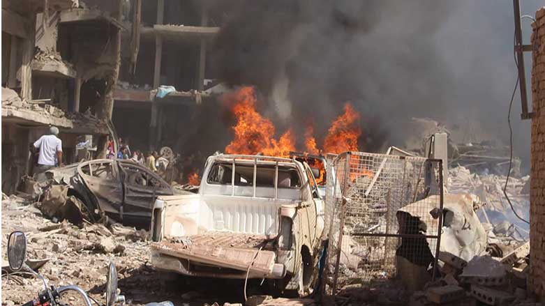 بە وێنە.. تەقینەوەكانی ئەمڕۆی قامشلۆ