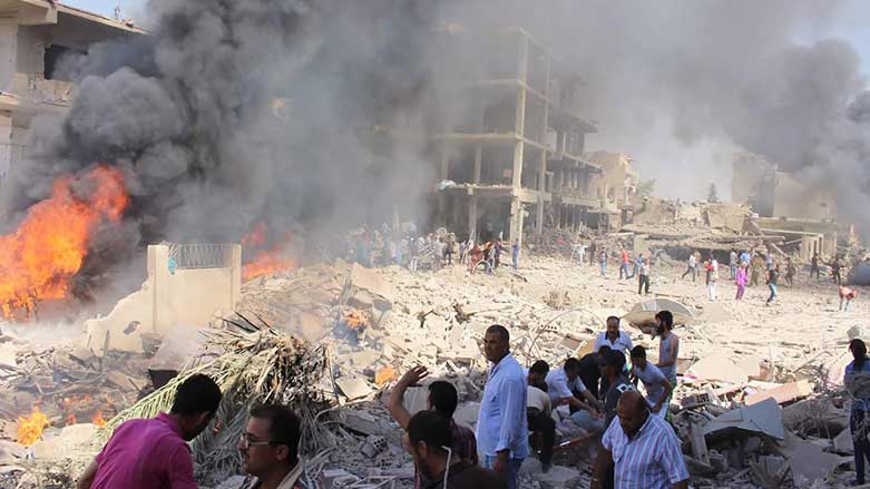 بە وێنە.. تەقینەوەكانی ئەمڕۆی قامشلۆ