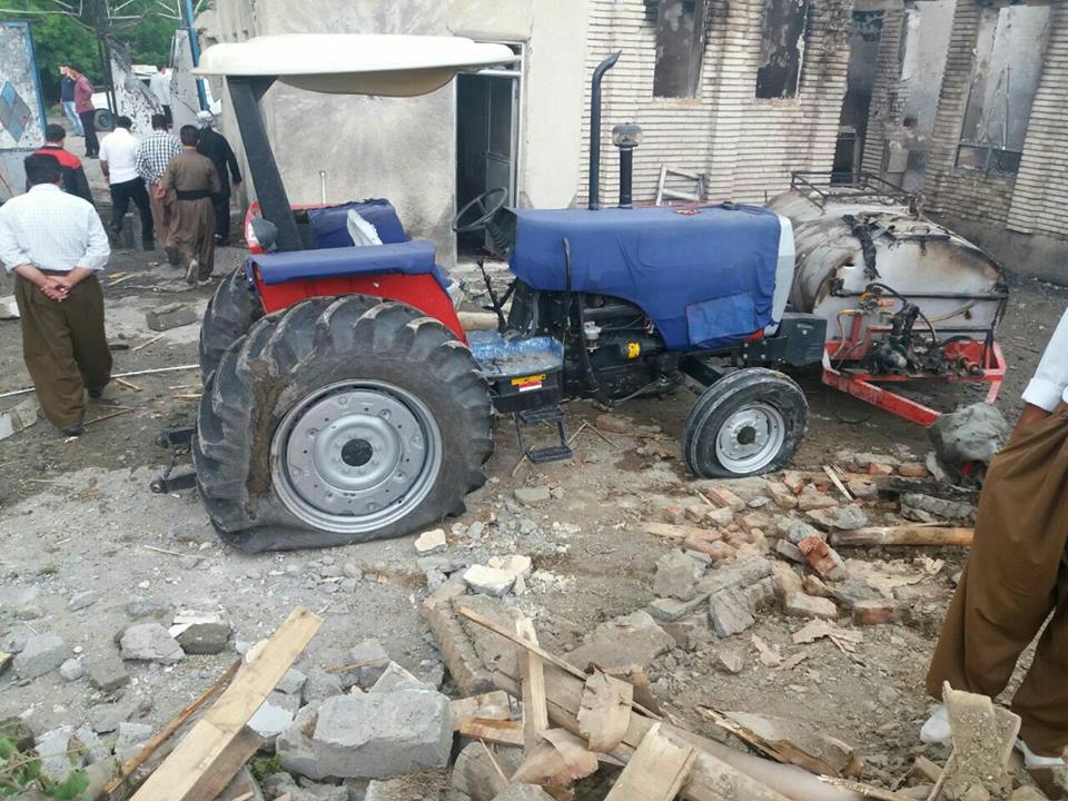 بە وێنە: بۆردومانی گوندی (قەرەسەل)ی ناوچه‌ی شنۆ لەلایەن سوپای پاسدارانی ئێرانه‌وه‌