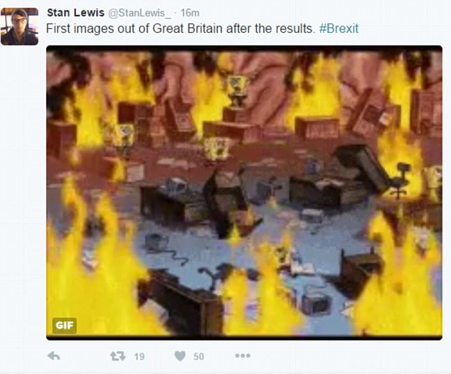 بالصور.. بريطانيون بعد طلاق اوروبا: حرائق في لندن