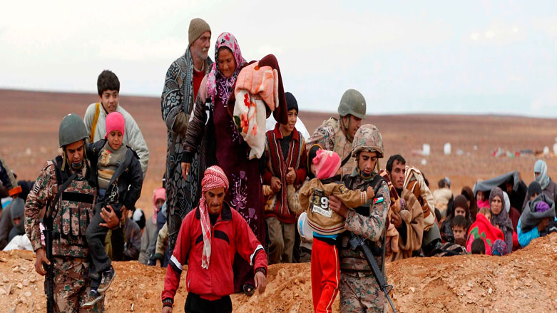 NH bo yekem car alîkaryên mrovî dighîne penaberên sûrî yên li ser sînorê Ûrdunê