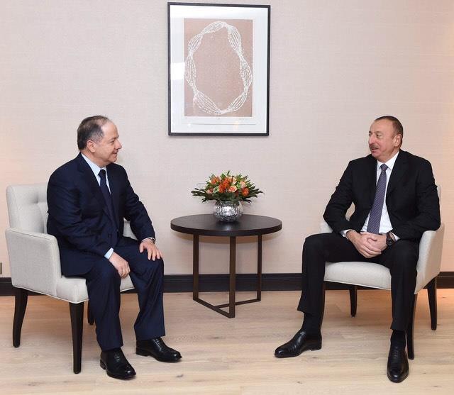 بارزانى له‌گه‌ڵ سه‌رۆكی ئازه‌ربایجان كۆده‌بێته‌وه‌