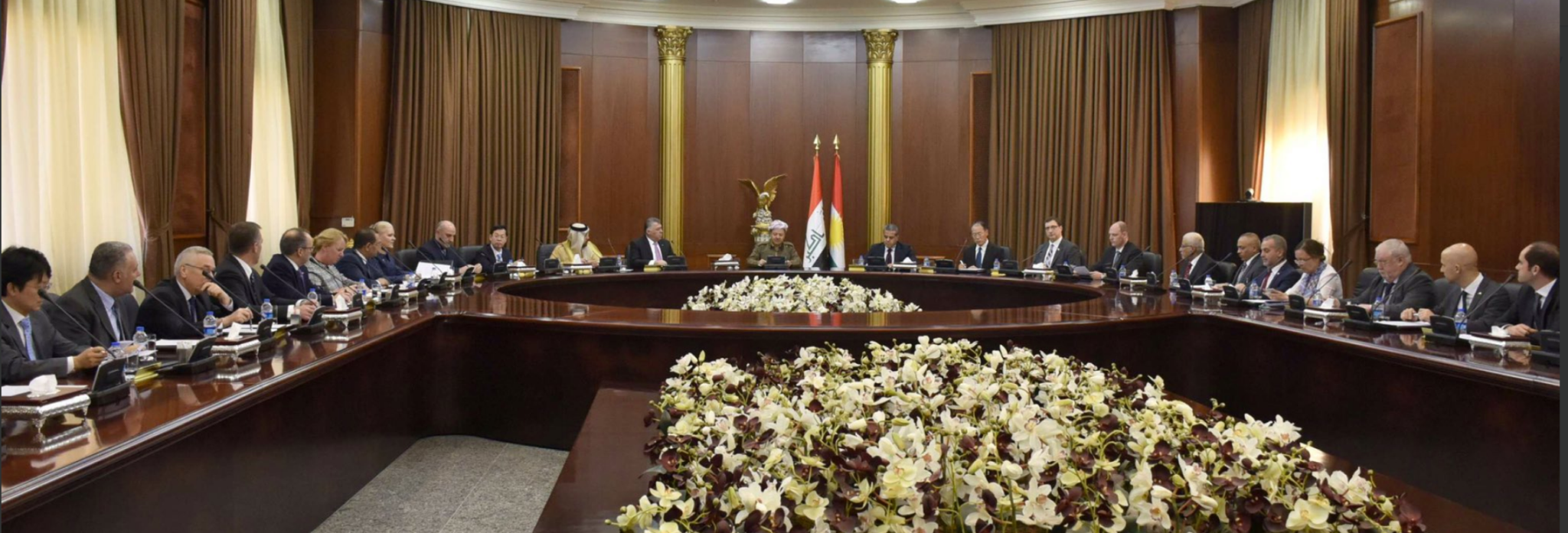 بارزاني التقى جميع ممثلي البعثات الدبلوماسية في كوردستان