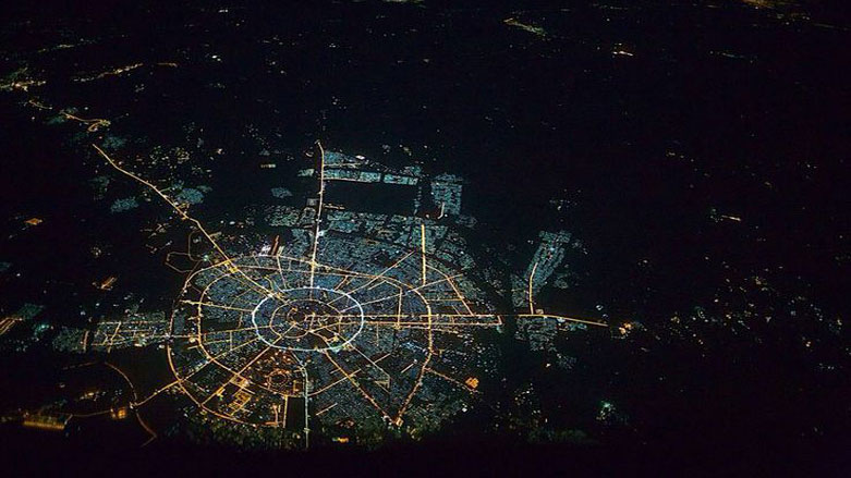 The city of Erbil from the sky, Kurdistan Region. (Photo: Archive)