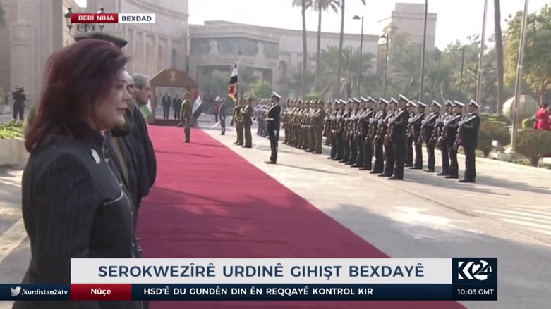 استقبل الملقي في مراسيم رسمية وسط اجراءات امنية مشددة - تصوير كوردستان24