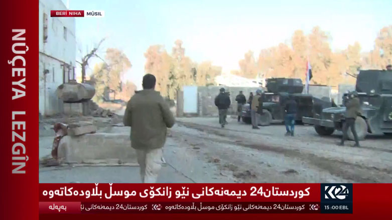 يقول مراسلنا ان القوات العراقية توشك على اعلان نصرها في الجزء الايسر من الموصل