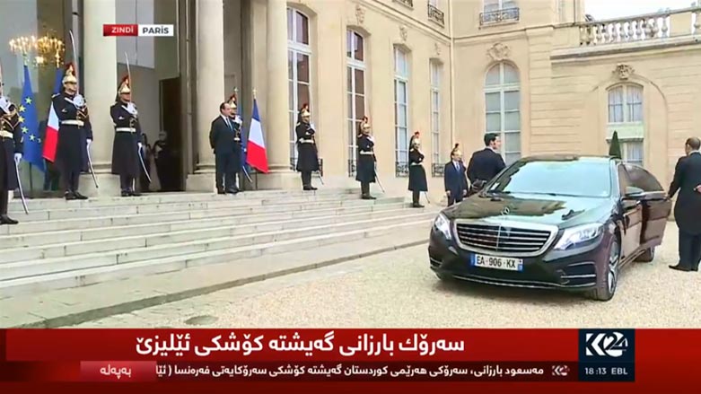 بارزانی گه‌یشته‌ كۆشكی ئیلیزی