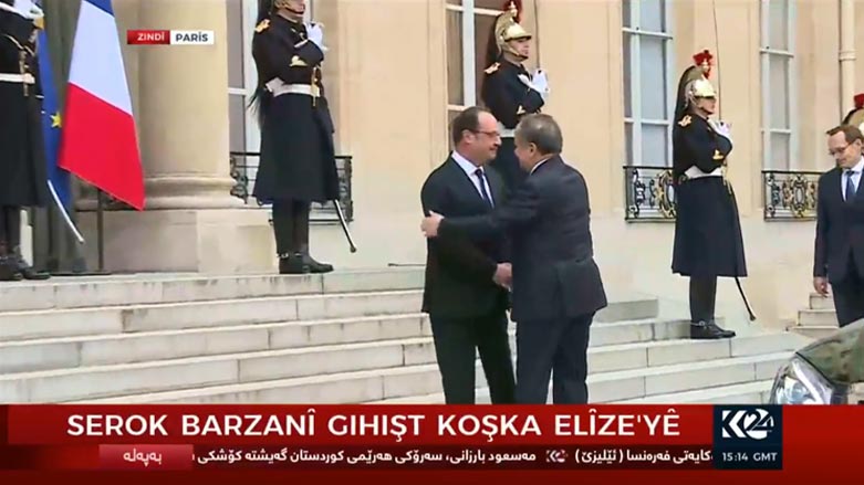 بارزانی گه‌یشته‌ كۆشكی ئیلیزی