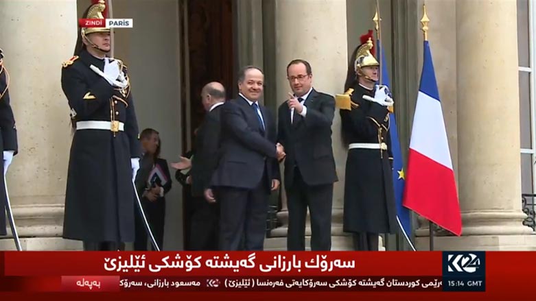 بارزانی گه‌یشته‌ كۆشكی ئیلیزی