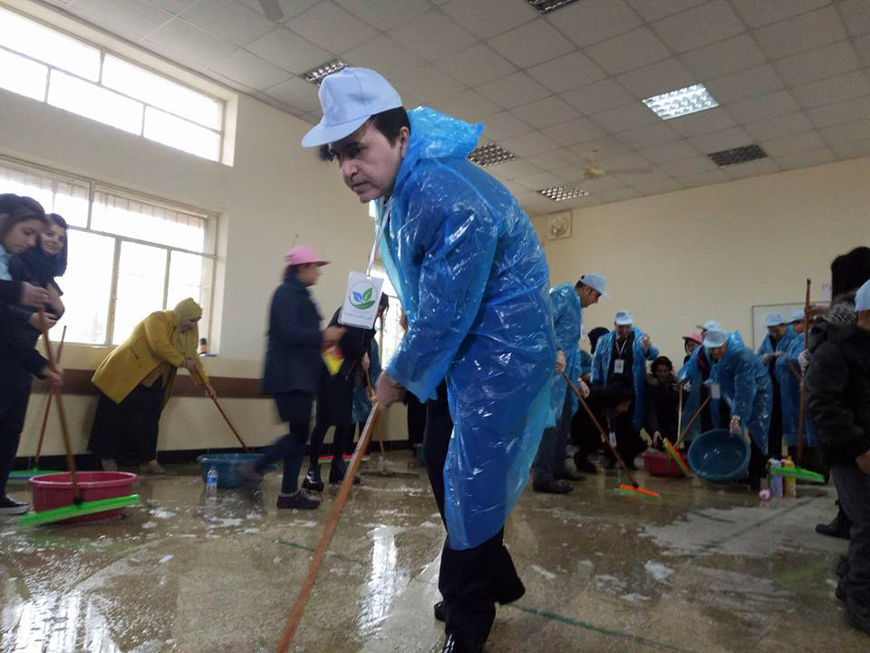 بە وێنە.. وەزارەتی پەروەردە ھەڵمەتی پاككردنەوەی قوتابخانەكانی دەستپێكرد