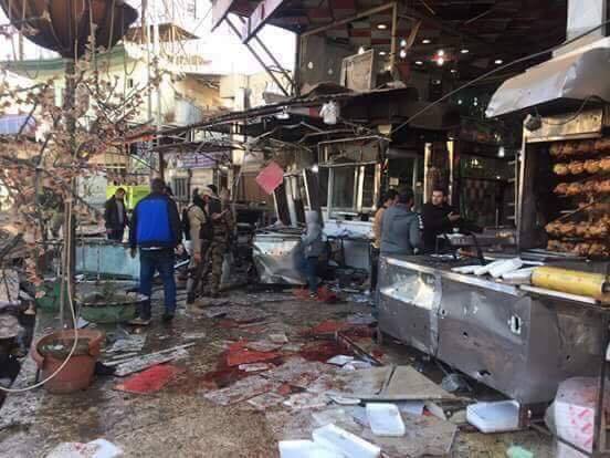 بە وێنە... تەقینەوەكانی رۆژی ھەینی مووسڵ 