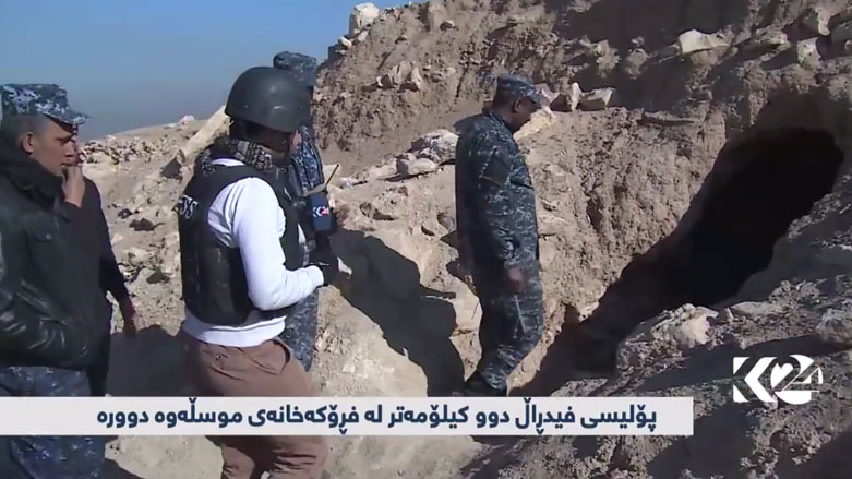 بالفيديو.. كوردستان24 تدخل أول نفق عملاق خلال هجوم غرب الموصل