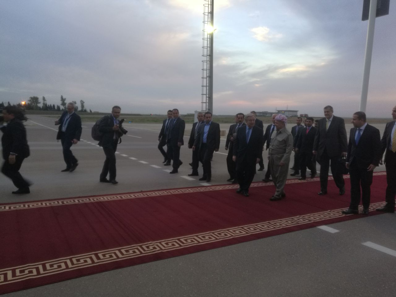 سكرتێری گشتی نه‌ته‌وه‌ یه‌كگرتووه‌كان گه‌یشته‌ هه‌ولێر