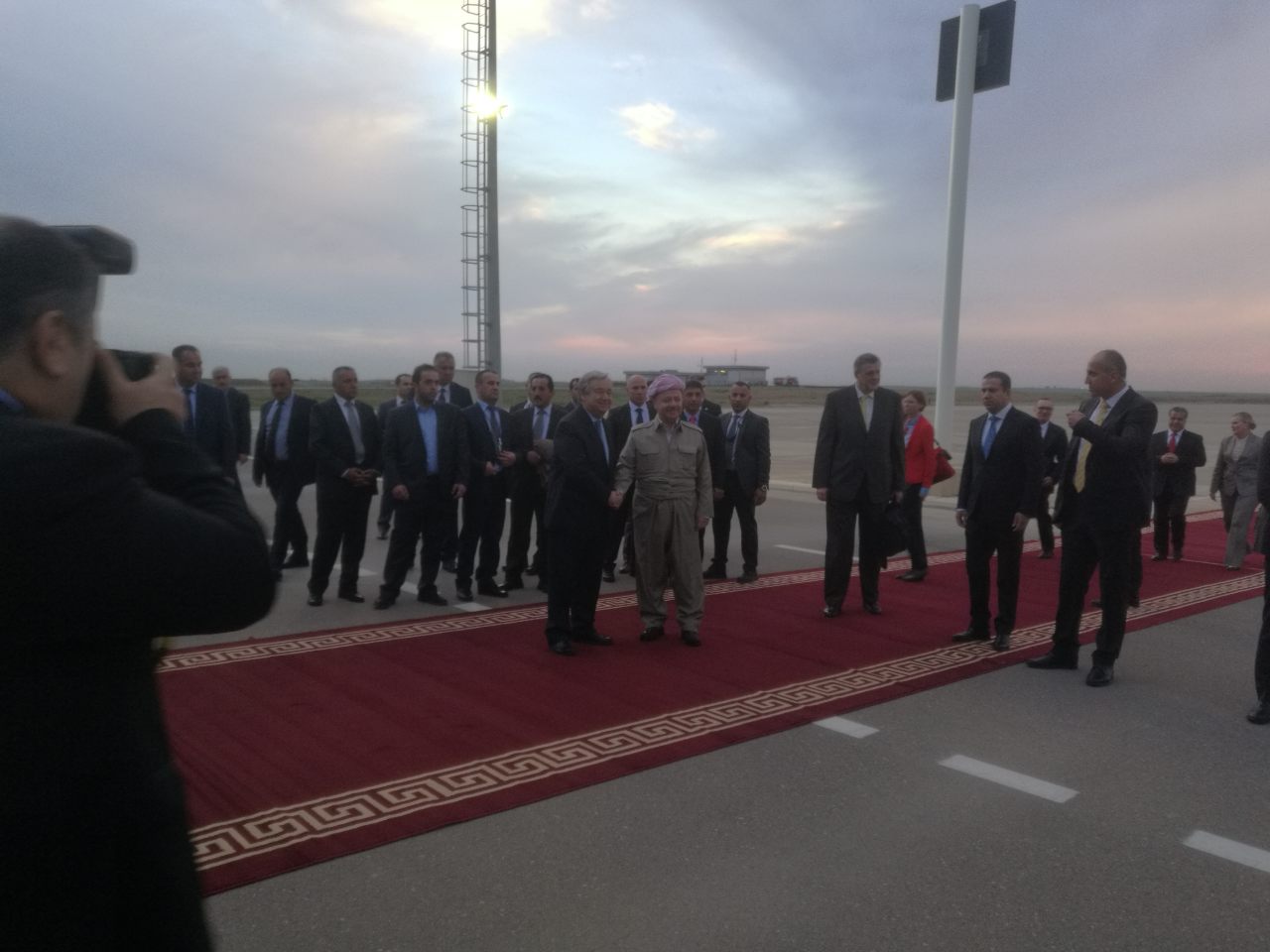 سكرتێری گشتی نه‌ته‌وه‌ یه‌كگرتووه‌كان گه‌یشته‌ هه‌ولێر