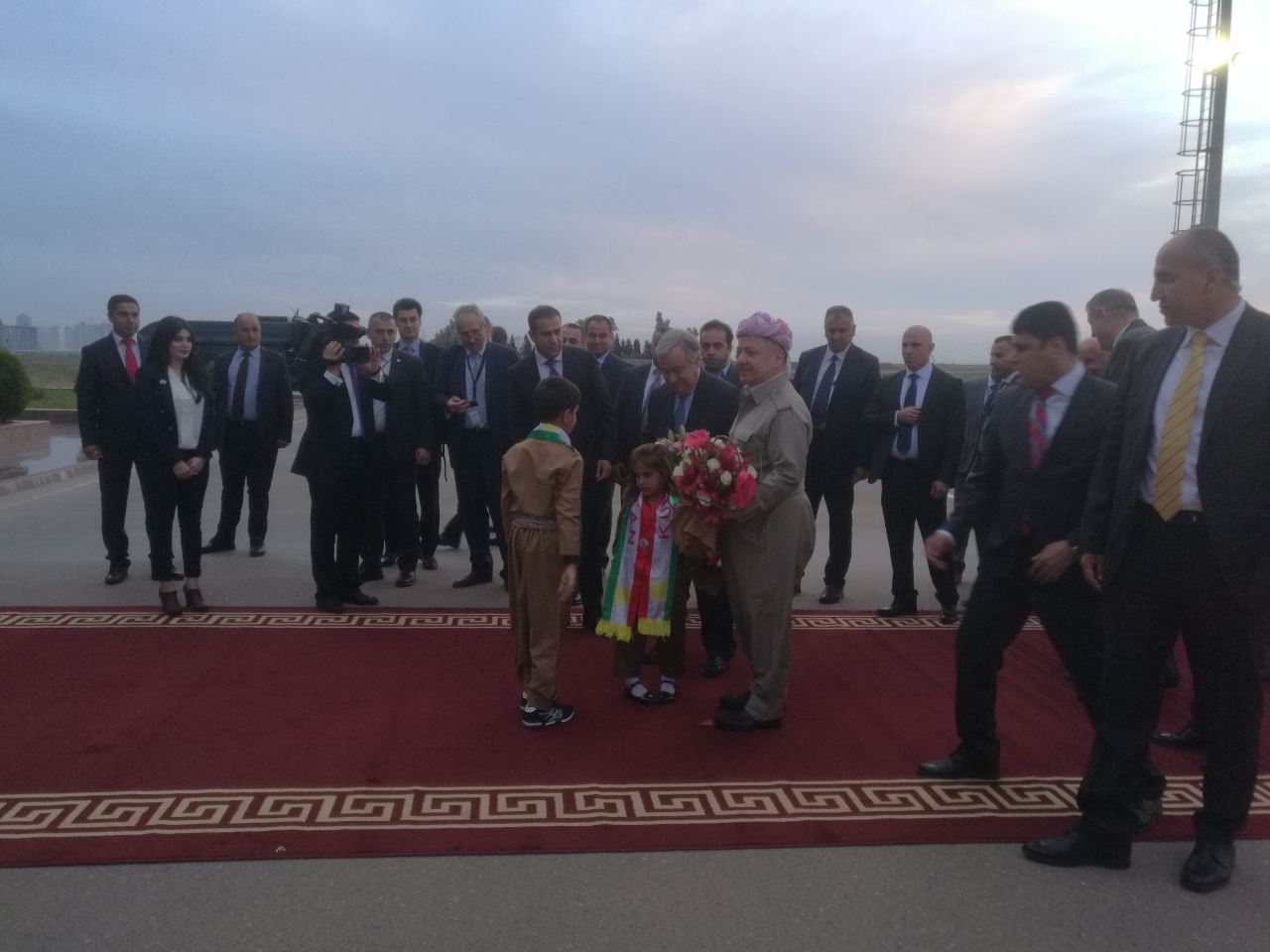 سكرتێری گشتی نه‌ته‌وه‌ یه‌كگرتووه‌كان گه‌یشته‌ هه‌ولێر