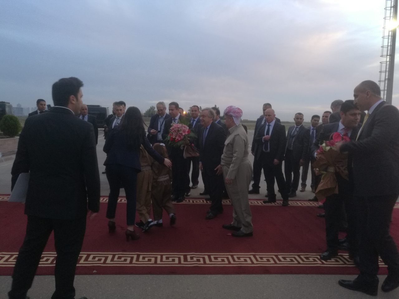 سكرتێری گشتی نه‌ته‌وه‌ یه‌كگرتووه‌كان گه‌یشته‌ هه‌ولێر