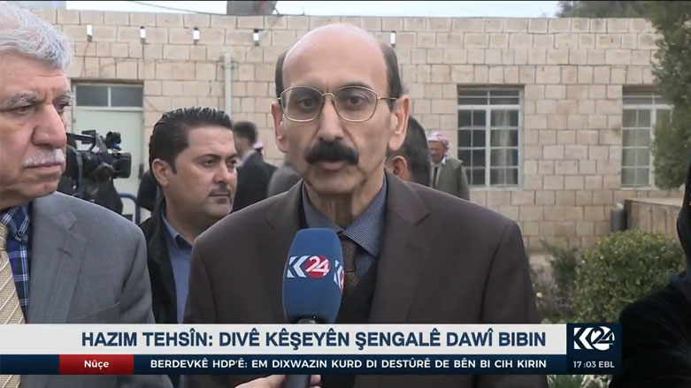 Hazim Tahseen Beg, the son of the Ezidi leader during an interview with Kurdistan24, March 3, 2017. (Photo: Kurdistan24)