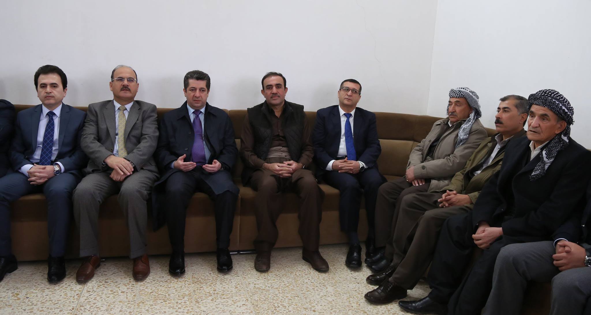 Mesrûr Barzanî beşdarî şîniya Hacî Feqê Îsmaîl bû