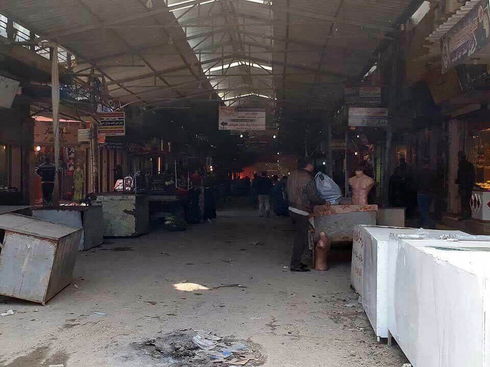 كانت الحياة قد عادت خجولة الى السوق - تصوير: عمر نامي