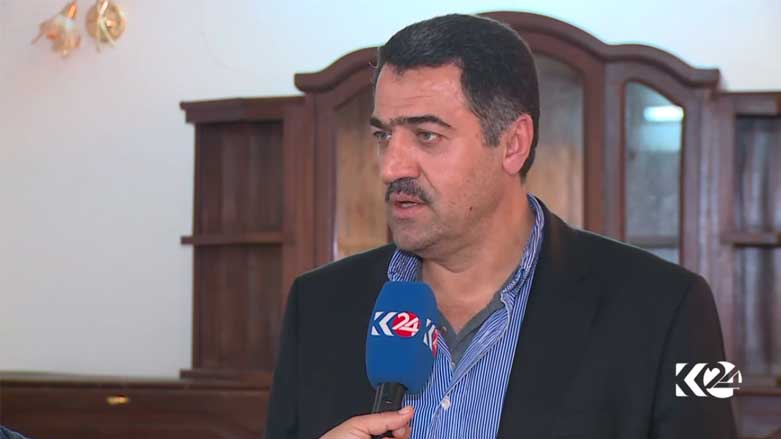 Sardar Omar Agha Surchi, alleged Hashd al-Shaabi recruiter in Choman town, Erbil Province, Kurdistan Region, March 17, 2017. (Photo: Kurdistan24)