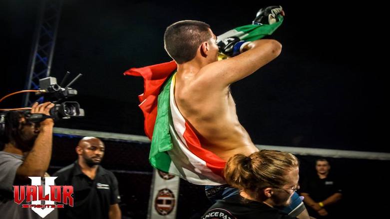 Ahva Abdurrahman after his amateur featherweight victory against Ben Brown, Newport, Tennessee, United States, April 15, 2017. (Photo: Janet Hutchinson Wohler)