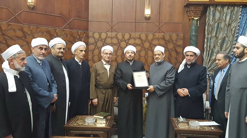 شاندێكی زانایانی ئایینی كوردستان سه‌ردانی شێخی ئه‌زهه‌ر و موفتی میسر ده‌كه‌ن