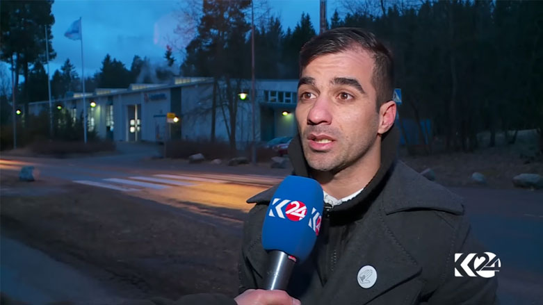 Burhan Ahmedi, an elected Kurdish citizen for Finland's Turku Municipal Council, April 11, 2017. (Photo: Kurdistan24)