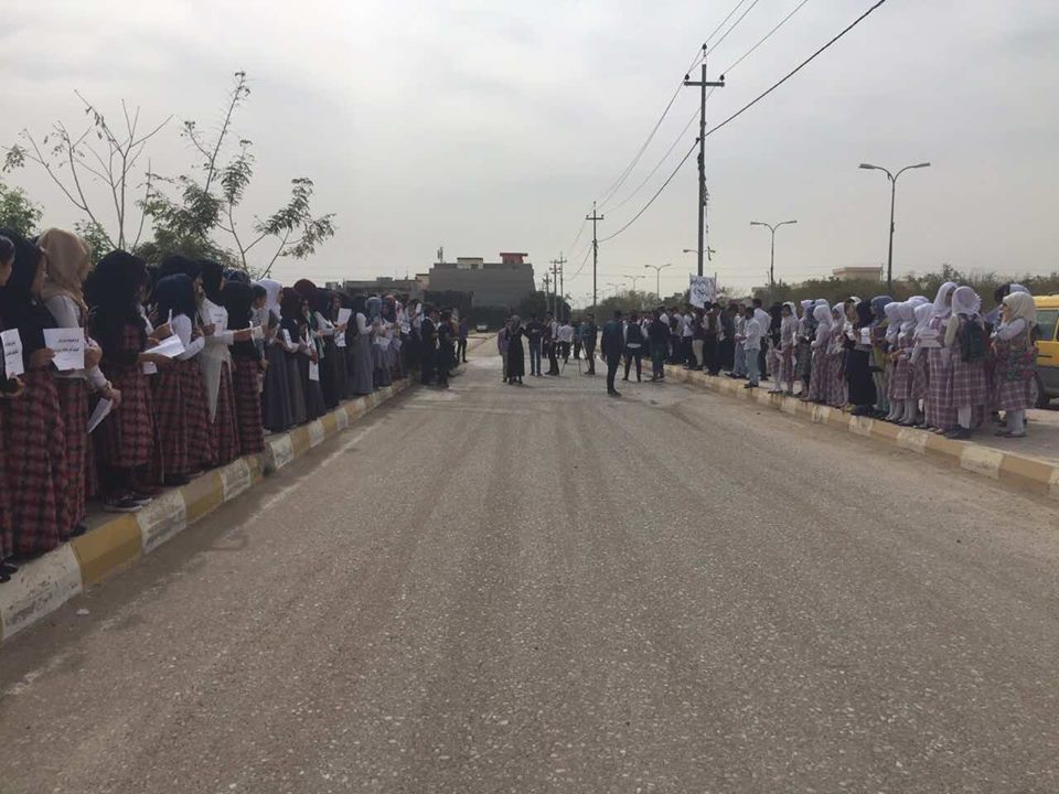 بە وێنە... لە گەرمیان خۆپێشاندان دەستیپێكرد