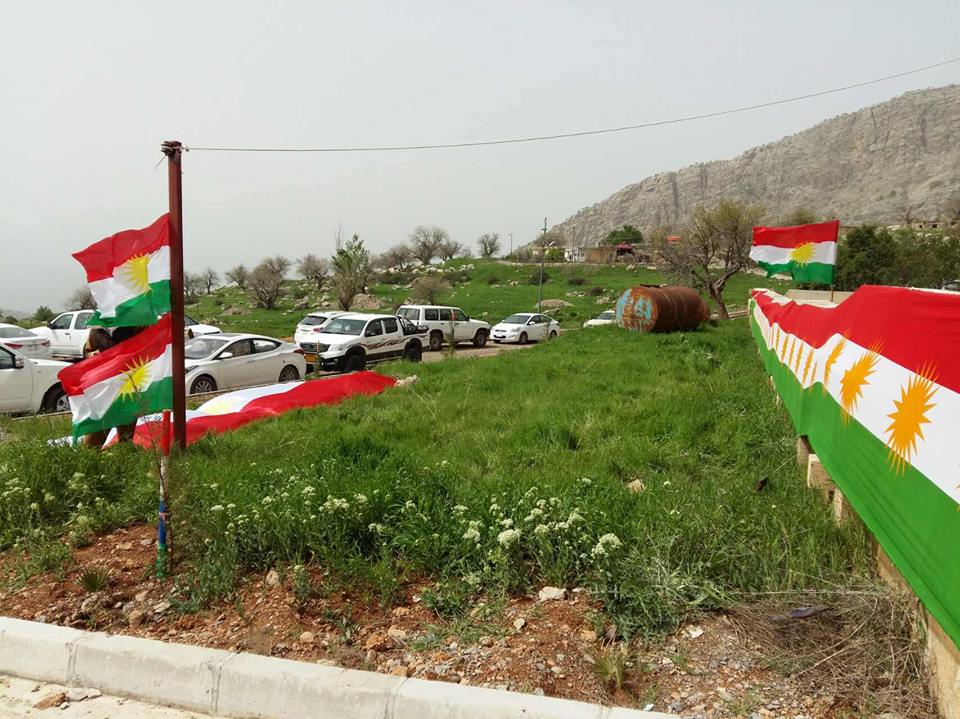 كریستیانەكان لەبناری چیای شیرین رێوڕەسمی جەژنی مارگیورگیس ئەنجامدەدەن