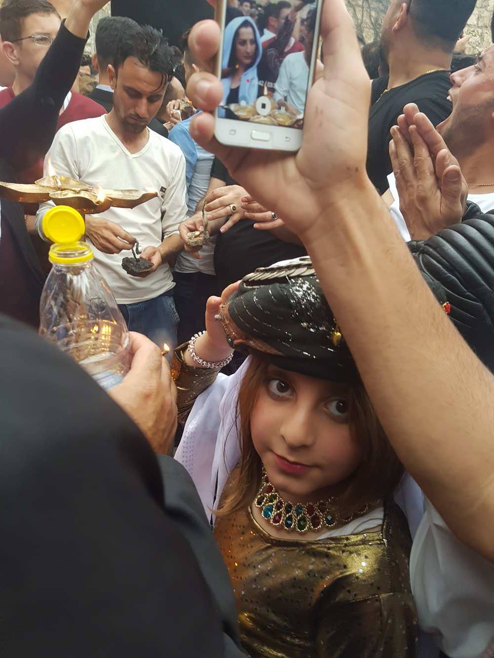 Yezidis (Ezidis) and observers from across the Kurdistan Region gathered in the Ezidi Holy Temple of Lalish in Shekhan Valley in celebration of the Ezidi New Year, April 18, 2017. (Photo: Kurdistan24)