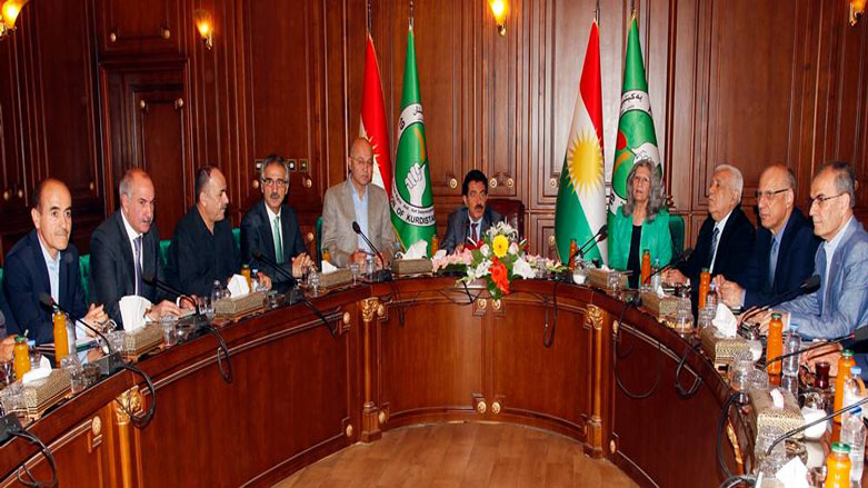Şandeke YNKê bo pirsa referandûm û serxwebûnê serdana PDK û aliyên siyasî dike 