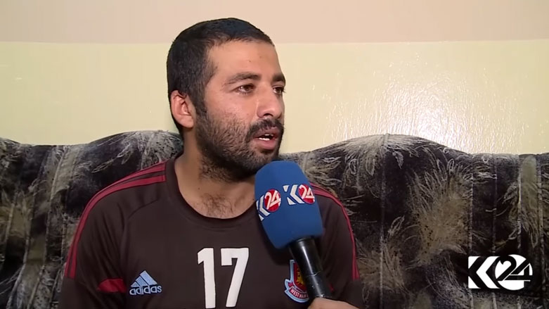 صدام مصطفى متحدثا لكوردستان24 من احد مخافر الشرطة في كركوك