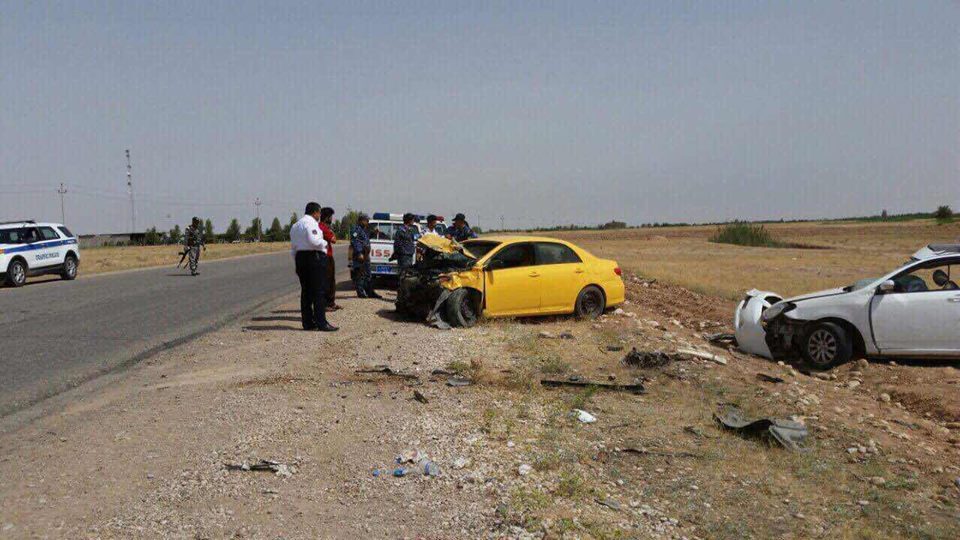 لە رووداوێكی ھاتووچۆدا 8 كەس بوونە قوربانی