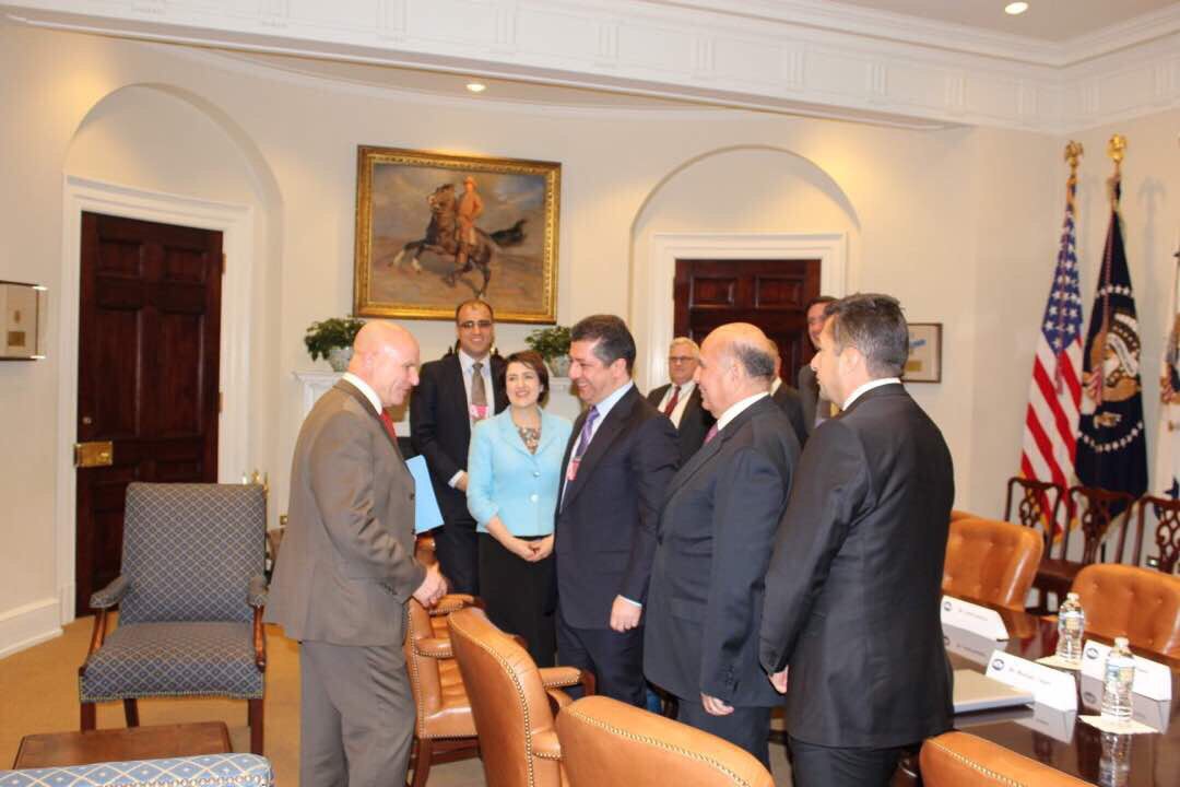 National Security Adviser H.R McMaster greeting Kurdish officials. (Photo: Kurdistan24)