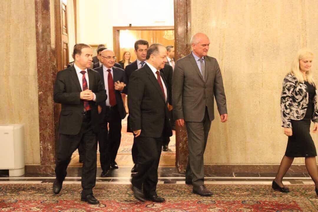 بارزانی در دیدار با نخست وزیر بلغارستان: نیروهای پیشمرگه با خون خود افسانه داعش را شکستند