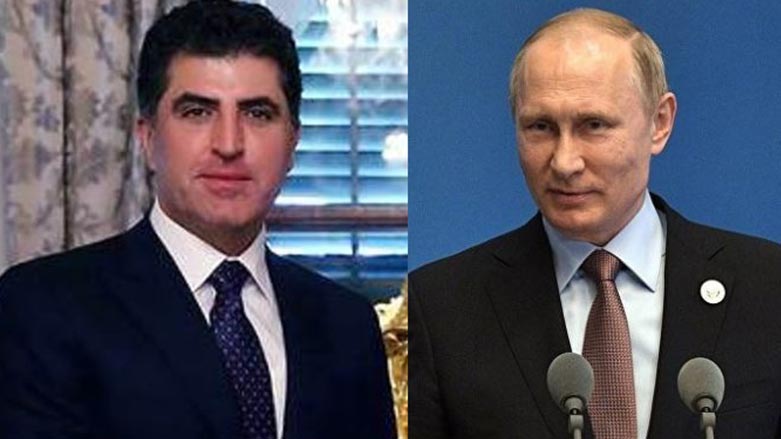 نێچيرڤان بارزانى له‌گه‌ڵ پوتن پرسه‌ ئابوورييه‌كان و شه‌ڕى تيرۆر تاوتوێده‌كات