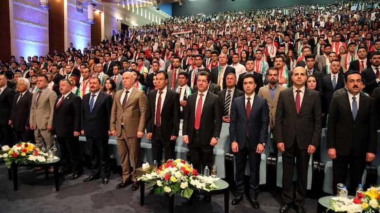 Masrour Barzani, the Chancellor of the Kurdistan Region Security Council (KRSC), attended a supportive gathering for the independence referendum organized by the Kurdistan Student Union. (Photo: KSU)