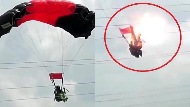 خۆی بە هێڵی کارەبادا کێشا و بە موعجیزە له‌ مردن رزگاری بوو