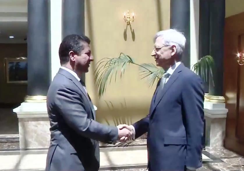 دیدار سفیر فرانسه در بغداد با مسرور بارزانی مشاور شورای عالی امنیت اقلیم کردستان