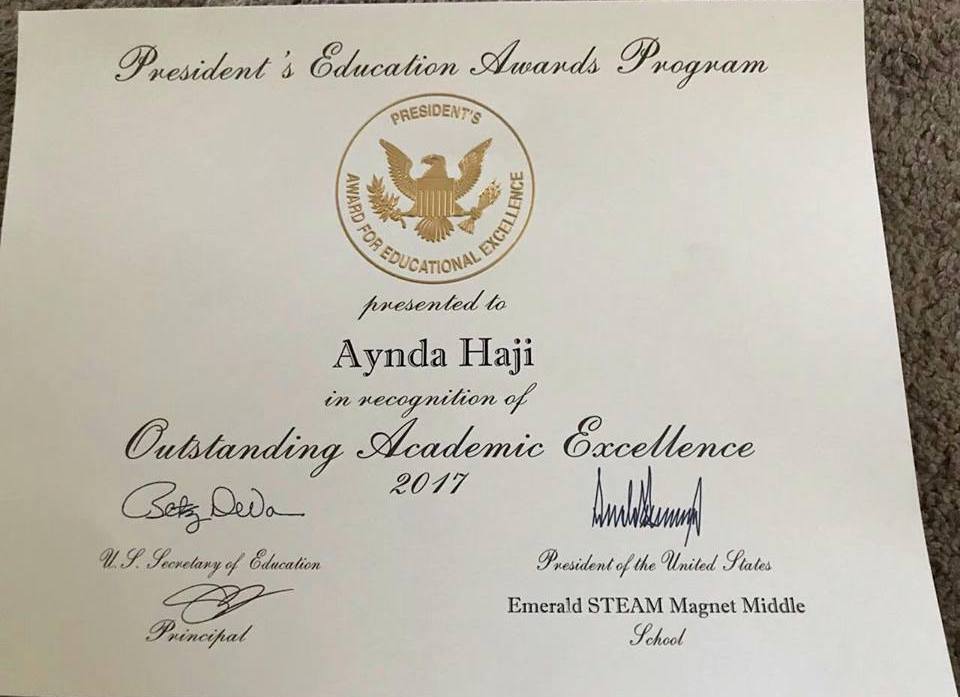 President's Education Awards Program 2024 - Teddi Garnette