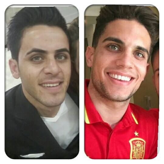 Spanish footballer Marc Bartra's lookalike from Bardarash town, Dohuk Province. (Photo: Kurdistan24)