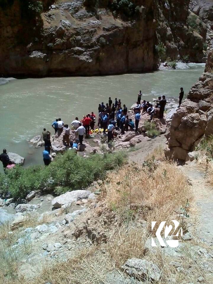 دوو ھاووڵاتی لە رووباری گەلی عەلی بەگ خنكان