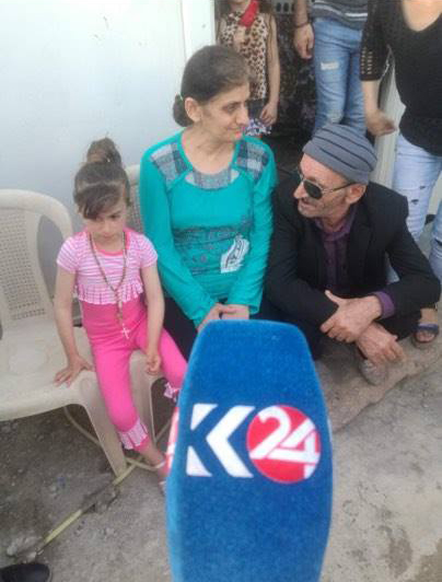  كچێكی كریستیان له‌ مووسڵ ئازادكرا و به‌ كه‌سوكاره‌كه‌ی شاد بووه‌وه‌